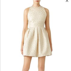 Bride- Hutch Gold Leopard Jacquard Dress